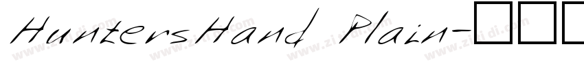 HuntersHand Plain字体转换